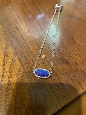 NWOT Kendra Scott Elaina Bracelet Indigo Opal Rhodium Plated